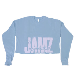 JAMZ Brand Crew-Neck Cropped Sweatshirt