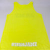 Neon Yellow Unisex Summer Foil Tank Top